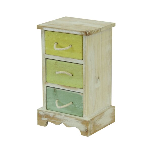 Holz Schr&auml;nkchen mit 3 Schubladen