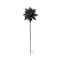 Blumen Stecker Metall schwarz