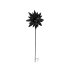 Blumen Stecker Metall schwarz