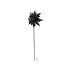 Blumen Stecker Metall schwarz