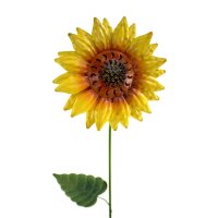 Metall Stecker Sonnenblume klein H66cm