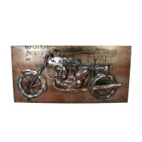 Metallbild Motorrad Seite 3D