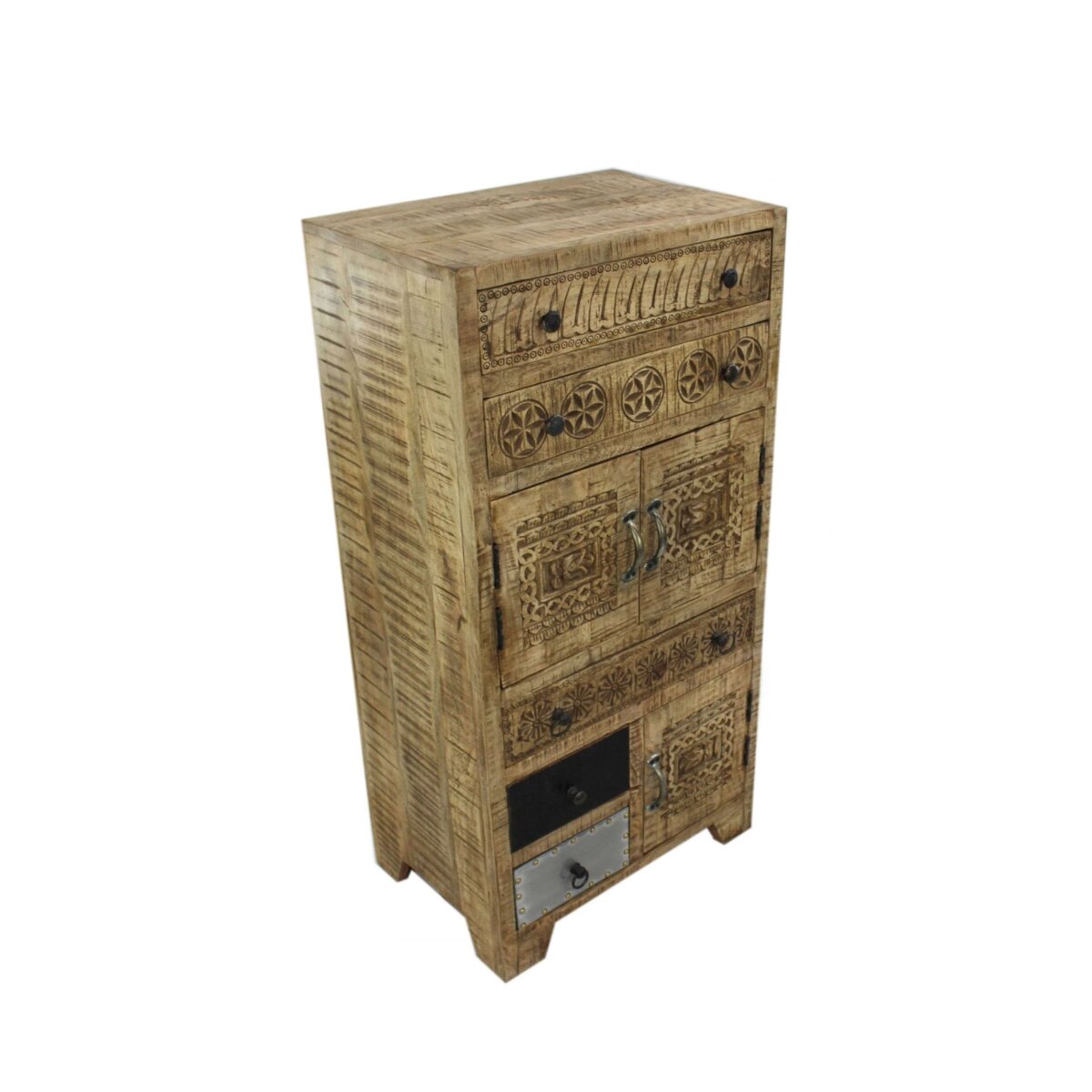 Holz Kommode schmal und hoch 120cm