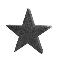 Metall Stern 3D S - dunkelsilber