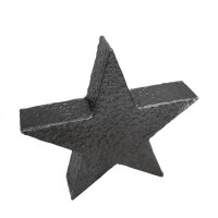 Metall Stern 3D S - dunkelsilber