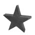 Metall Stern 3D S - dunkelsilber