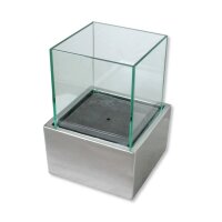 Kerzenhalter Metallic silber - Quadratisch
