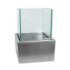 Kerzenhalter Metallic silber - Quadratisch