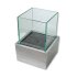 Kerzenhalter Metallic silber - Quadratisch