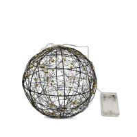 LED Kugel schwarz gold M &Oslash;20cm