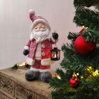 Weihnachtsmann mit Laterne 60cm
