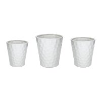 Keramik Vase mit Lochmuster 3er Set