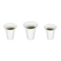 Keramik Vase wei&szlig; 3er Set