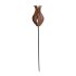 Rost Stecker Tulpe mit Edelstahlkugel